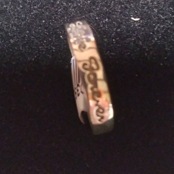 $10 925 Sterling Silver "Love Forever" engraved size 7 Ring πβ₯ - Picture 3 of 11